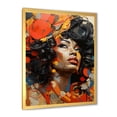 thumbnail image 3 of Designart "African Woman Embracing Paint Collage" African American Art Picture Framed Wall Decor, 3 of 5