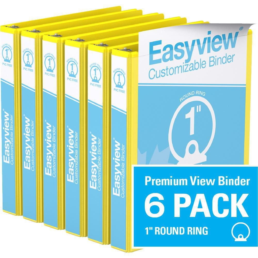 Super offre Easyview, Reliure View à anneaux ronds po, personnalisable