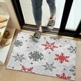 thumbnail image 2 of White Christmas Snowflake Pattern Door Rugs,Washable Non Slip Door Mats Indoor,Decorative Door Mats,Entry Mat Indoor for Entrance,Bedroom,Kitchen,Bathroom,20"x32", 2 of 6
