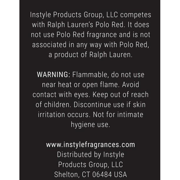 Instyle Fragrances Inspired by Ralph Lauren s Polo Red Cologne
