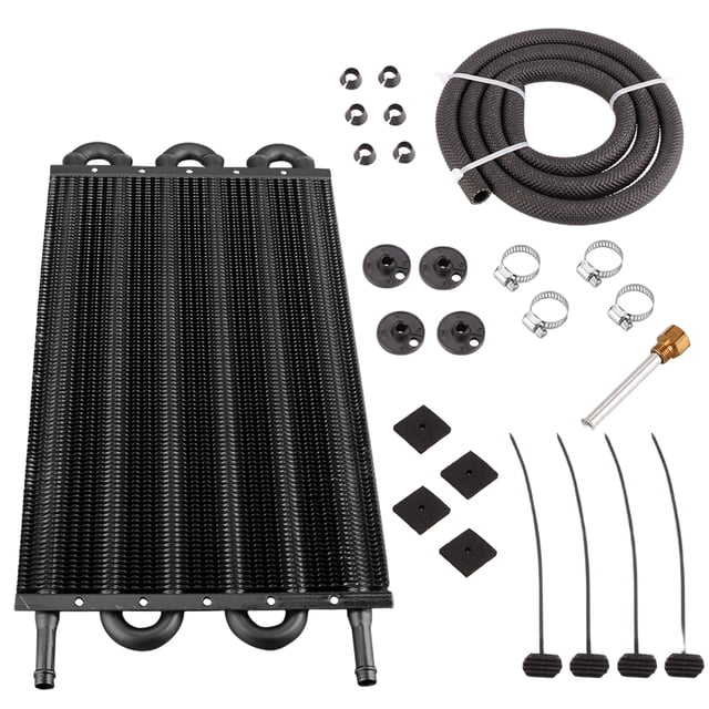Kit Convertisseur Refroidisseur D'huile Moteur en Aluminium DQrwqpou