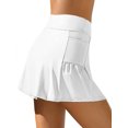 thumbnail image 4 of Charmo Womens Swim Skirt Bulit in Shorts Tummy Control Swimsuit Bottom with Side Pocket, 4 of 6