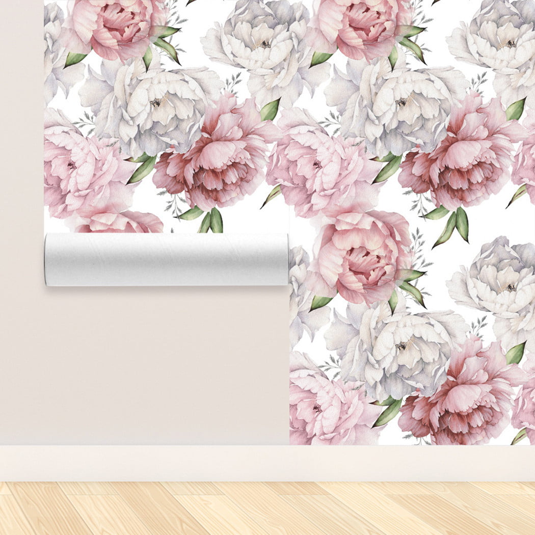 Removable Peony Flowers Wall Sticker Art Mural Decal DIY Home Room Decor Ti