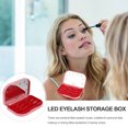 thumbnail image 4 of EeaseMX Estuche para pestañas postizas con luz LED, organizador de pestañas, espejo y caja de almacenamiento para pestañas., 4 of 8