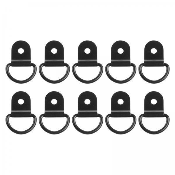 2x 10x Anchors Accessories Pull Hook Durable Black Lashing para camiones en estuche Vehículos RV DYNWAVEMX Ancla de amarre