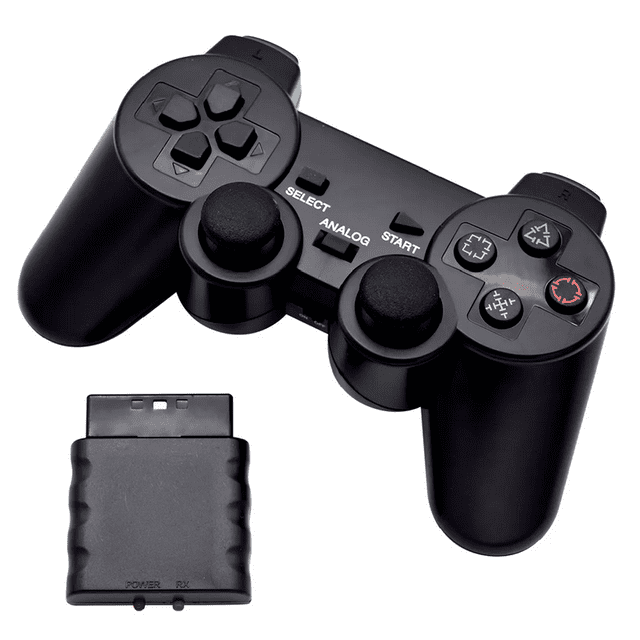 Control Inalambrico Con Vibración Compatible Con Ps2 Y Ps1