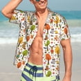 thumbnail image 3 of Haiem Animals Forest Printed Hawaiian Shirt for Men - Men’s Casual Beach Summer Shirts - Stretch Fabric with Modern Fit-X-Large, 3 of 7