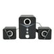 thumbnail image 2 of Altavoz Bluetooth para computadora - Mini altavoz de escritorio de 2.1 canales con graves profundos (negro) para bodas, 2 of 10