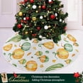 thumbnail image 6 of GZHJMY Thanksgiving Christmas Tree Skirt Thanksgiving Tree Skirt for Holiday Party Home Christmas Day Ornaments 48", 6 of 6