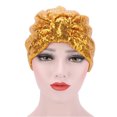 thumbnail image 2 of Travelwant Women Cross Twist Pleated Hair Wrap Turban Hat Indian Hat Muslim Hat National Hijib Cap Headwear, 2 of 2
