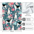 thumbnail image 3 of 2 Pcs Funny Kitchen Towels,Husky Dog Flower Floral Microfiber Dish Towels,Kitchen Tea Towels,Kitchen Towel Set (18" X 26"), 3 of 3
