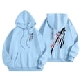 thumbnail image 1 of Sweat à Capuche à Manches Longues Imprimé Double Lettre Automne Hiver avec Poche avant pour Sorties Décontractées, 1 of 7