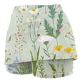 thumbnail image 5 of LEBONYARD Womens Shorts Clearance $5,Women's Quick-Dry Flared Yoga Skort,Women's New Color Mid-waist Skirt Pants Sports Shorts Bottoming Skirt Pants Green M, 5 of 5