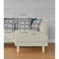 thumbnail image 4 of Flowers of Strength Indoor/Outdoor Pillow in Off-White Brown 16x16, 4 of 5