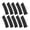 Black, variant on Heavy Duty ABS Bunk Slide Pads Double Bunk Trailer Pads Boat Slides Suitable for 3X10 Inch Boat