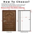 thumbnail image 2 of EP Reversible Left Right Side Opening Screen Door Mesh Magnetic Closure Heavy Duty, Self Closing Fiberglass Bug Net with Magnet for Sliding Doors & Doorway, Pet Friendly, 50 x 80 inch, 2 of 8