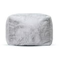 thumbnail image 1 of Gouchee Pielle Faux Fur Square Pouf, 1 of 4