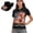 250 Years Eagle, variant on Cow Print Women's Golf Shirt and Sun Visor Hat Set Short Sleeve Golf Shirts Quick Dry Moisture Wicking Fabric Adjustable UV Protection Sun Hat Cap for Golf Tennis Hiking