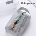 thumbnail image 2 of Purse Nylon Square Mesh Coin Bags Card Transparency Storage Depository Comfortable Zipper Durable Stationery Convenience Black, 2 of 9