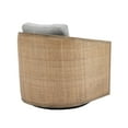 thumbnail image 5 of Swivel Barrel Chair, Modern Velvet Single Sofa Seating with Armrest And Backrest, 360° Metal Base, Leisure Barrel Club Chair For Reading Room, Bedroom, 5 of 9