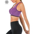 thumbnail image 5 of Luxtrada Women's Yoga Sports Bras Training Stretch Tank Top High Impact Padded Bra Front Zipper Closure, 5 of 9
