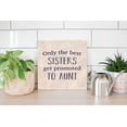 thumbnail image 4 of Best Sister Aunt Lavender Heart 12 x 12 Wood Wall Sign Plaque, 4 of 4