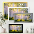 thumbnail image 4 of Designart 'Sunrise Glow Through The Birches I' Traditional Framed Art Print, 4 of 4