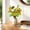 Green, variant on Uutvery Fall Tabletop Decor Accents — 4 Assorted Styles with Mini Pumpkins | Self-Standing Maple & Oak Leaf Pieces in Pink, Orange, Cream | Reusable Plastic for Table, Mantel, Shelf