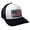 White, Black Mesh, variant on Heritage Pride American Cotton Boll Flag Trucker Mesh Snapback Hat- Gray Heather, White Mesh