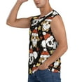 thumbnail image 3 of Fotbe Men's Cute Dog Panda Print Men's Sleeveless Muscle Tank Tops Casual T-Shirts for Gym Workout Beach-Large, 3 of 8