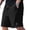 Black@GC@, variant on CONZONE Mens Casual Corduroy Shorts Elastic Waist Summer Shorts for Men Solid Color Ribbed Lightweight Loose Fit Vacation Beach Shorts With Pockets