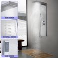thumbnail image 6 of FLROHA Shower Panel System Top Spray Waterfall Hand Shower Back Spray Panel Wall-Mount Stainless Steel Panel For Home Hotel security, 6 of 9