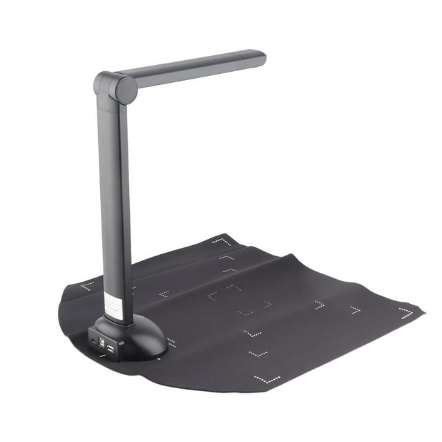 Caméra de Document, Pliable avec Lumière LED Intégrée 10MP Projection en Temps Réel Livre d'Enregistrement Vidéo Scanner Caméra pour Maison pour Carte d'Identité