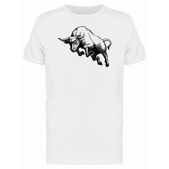 Sketch Of A Charging Bull Tee Men's -Image by Shutterstock