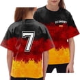 thumbnail image 1 of T-Shirts d'Été pour Garçons et Filles, Patchwork de Couleurs, Manches Courtes, Mode Décontractée, Printemps, 12-13 Ans, 1 of 5