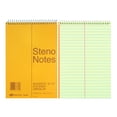 thumbnail image 2 of Rediform National Steno Notebook con cubierta de tablero marrón, papel verde Eye-Ease con rayas Gregg, 6.0 x 9.0 in, 60 hojas (36646), 2 of 3