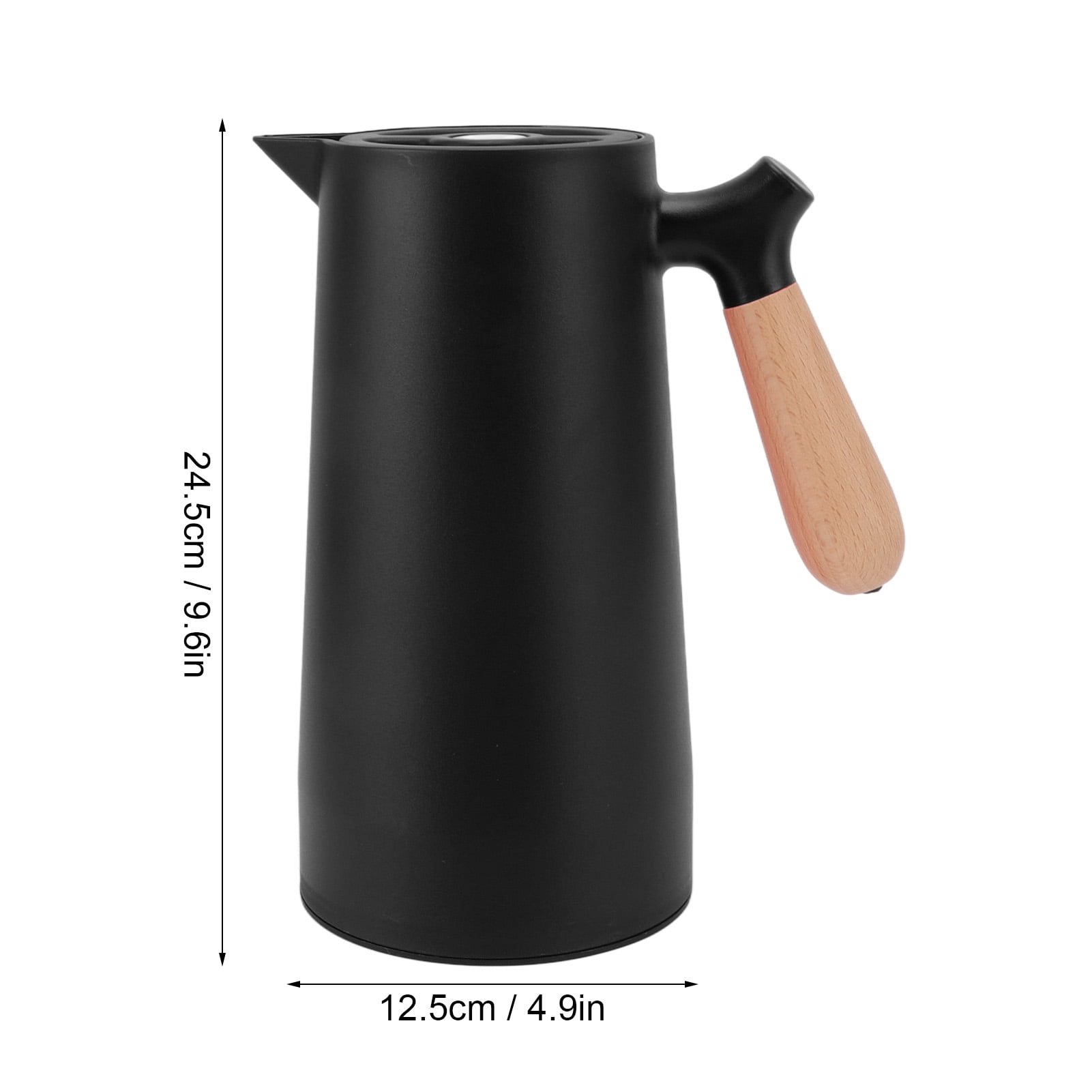 1L Thermal Coffee Carafe 34oz Double Walled Vacuum Flask Stainless Steel  Insulated with Portable Handle Water and Coffee - AliExpress