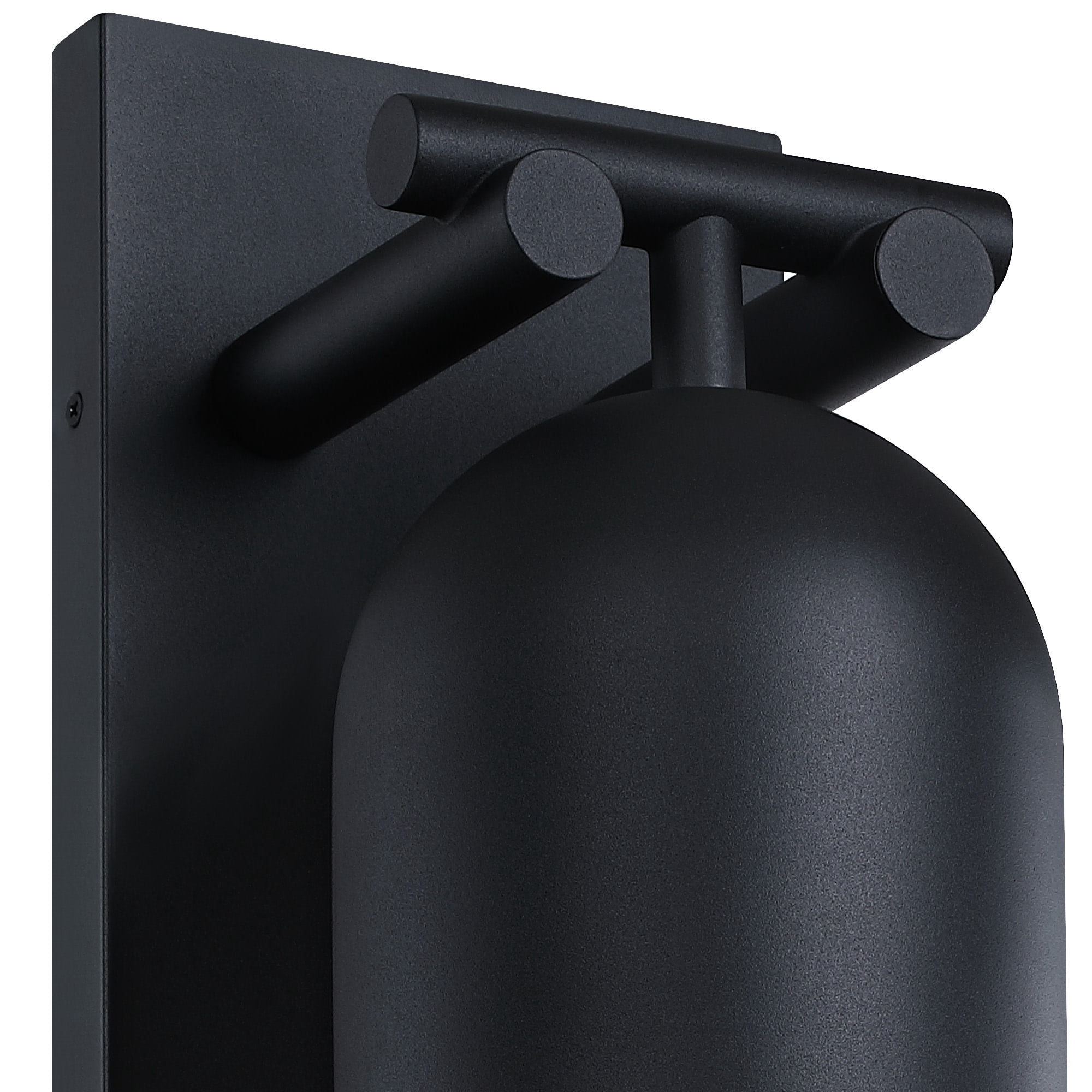 Ever Spring 22 in. 1-Light Black Outdoor Wall Sconce Light for Porches