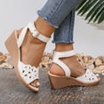 thumbnail image 4 of Womens Sandals Comfortable Fashion Women Casual Round Head Sandals Comfy Beach Casual Shoes, 4 of 9