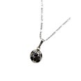 thumbnail image 3 of Collar de balon de futbol de plata, 3 of 4