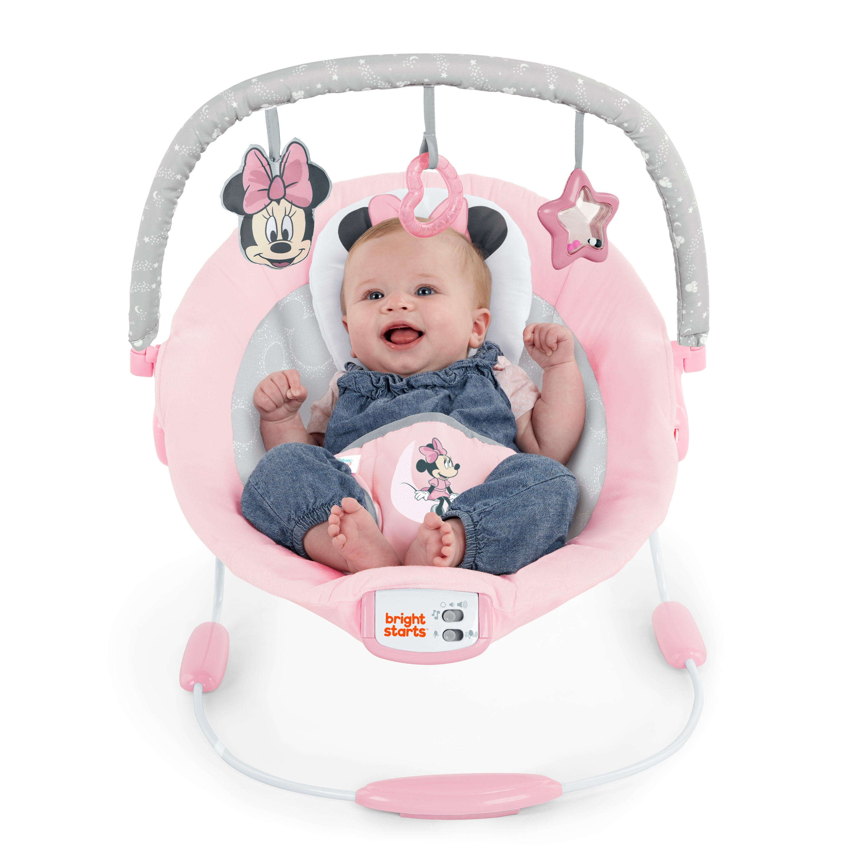 minnie mouse blushing bows bouncer