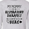 thumbnail image 4 of Inktastic My Mommy is a Respiratory Therapist and a Hero Long Sleeve Youth T-Shirt, 4 of 5