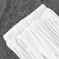 thumbnail image 6 of Girls Summer Clothing Set Single Breasted Sleeveless Round Neck Bow Blazer Vest with Pleated Wide Leg Pants 2 Piece Outfits White 8-9Years, 6 of 9