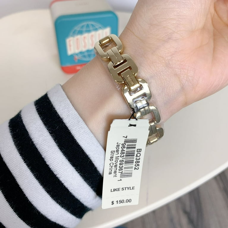 Fossil BQ3852 Kerrigan Three-Hand Gold-Tone Stainless Steel