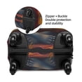 thumbnail image 2 of Yiaed Sunset Flower Meditating Raccoon Print Travel Luggage Cover Suitcase Protector Fits 18-32 Inch Luggage Wheel Covers Patterned Elastic Luggage Anti-scratch（No luggage）-Small, 2 of 5