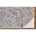 thumbnail image 4 of Palatez Geometric Tufted Wool, Opal Gray/Warm Gray, 3ft-6in x 5ft-6in Accent Rug, 4 of 7