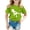 Green, variant on St. Patrick's Day Kids Dinosaur T-Shirt, Boys & Girls Clover Print Short Sleeve Tee | Cute Festival Holiday Top for Children | Soft Casual Play Shirt（Pink,140)