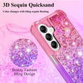 thumbnail image 6 of Glitter Telephone Case for Samsung A15 5g Case Clear Silicone for Women Girls, Cute Gold Cover Samsung Galaxy A15 5g Case Shockproof Aesthetic Durable Bumpers (Pink-Purple), 6 of 14