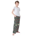 thumbnail image 3 of FORMRS Boys Pajama Pants with Pockets Size 13-14Y Kids Lounge Sleep Bottoms, Christmas Holly Leaves, 3 of 8
