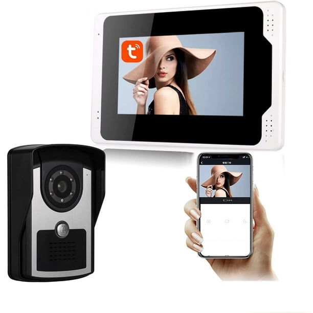 1080P HD Camera Tuya Smart Video Intercom System 7 inch Full Touch Screen  Video Door Phone Wide-Angle Camera for Villa Apartment